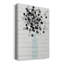 Bouquet de noir et blanc - impression sur toile tendue-1238275489