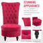 Fauteuil d'appoint rembourré en tissu