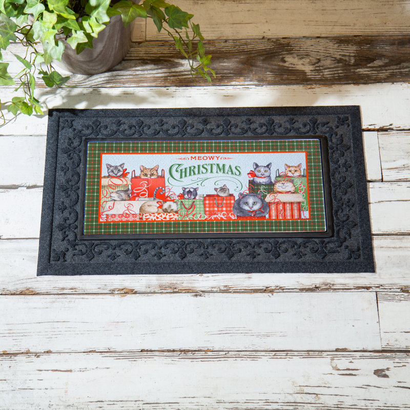 Tapis de Noël Meowy Sassafras