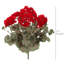 Silk Geranium Bush avec 7 têtes intérieur / extérieur