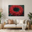 «Botanical Bee Balm», art mural en métal bleu-258501633