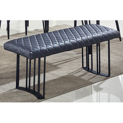 Assinthe Faux Leather Upholstered Bench