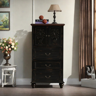 Rustic American style multi-purpose accent cabinet