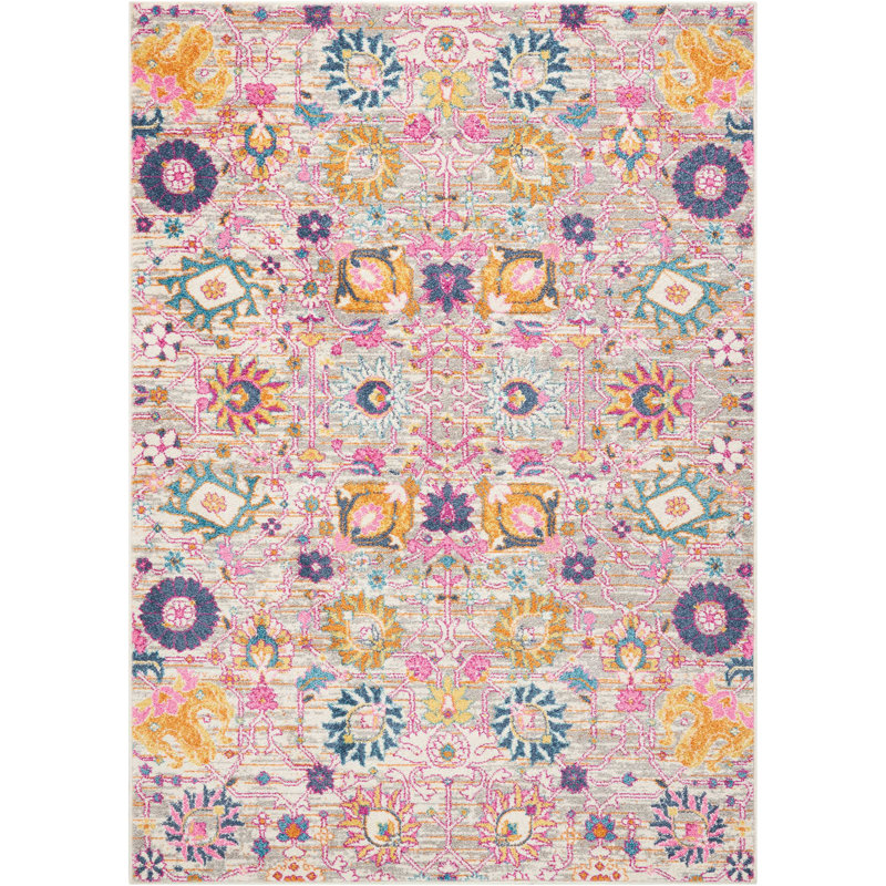 Oriental Indoor Rug, Rectangle 3'9" x 5'9"