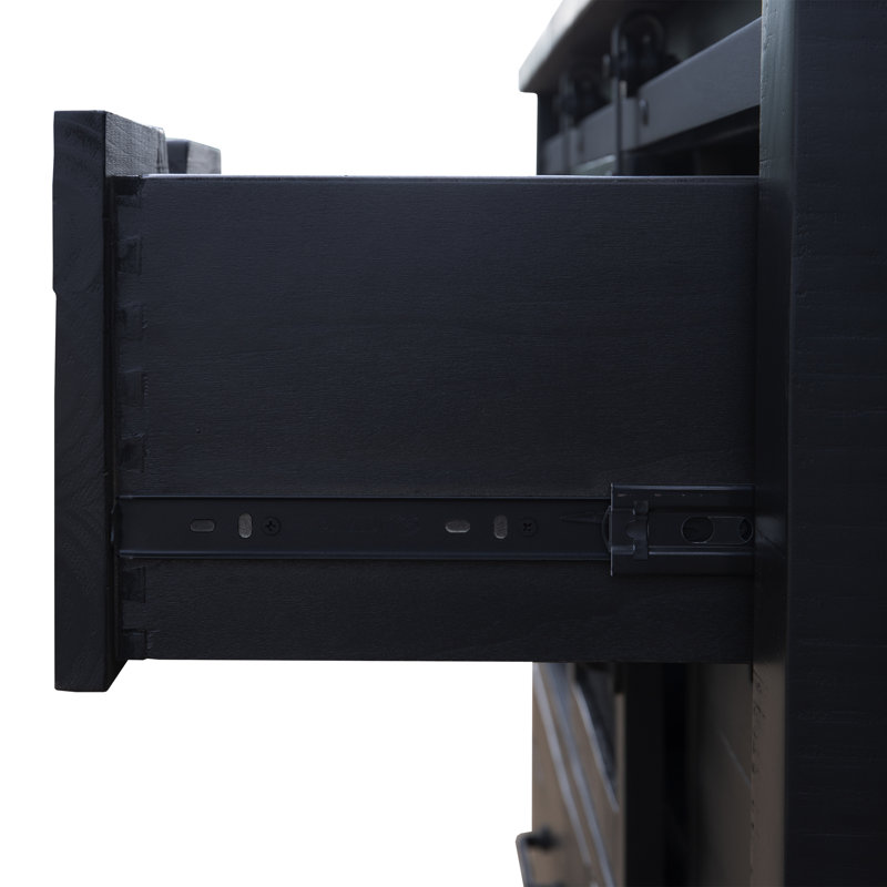 Epes Six Drawer Dresser, Black