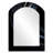 Black Abstract Fractal Spectrum Of Serenity - Fractal Asymmetrical Wall Mirror, Modern Arch Decorative Mirror, Printed Metal Art-482504996