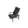 Chaise de patio inclinable avec coussins Askar