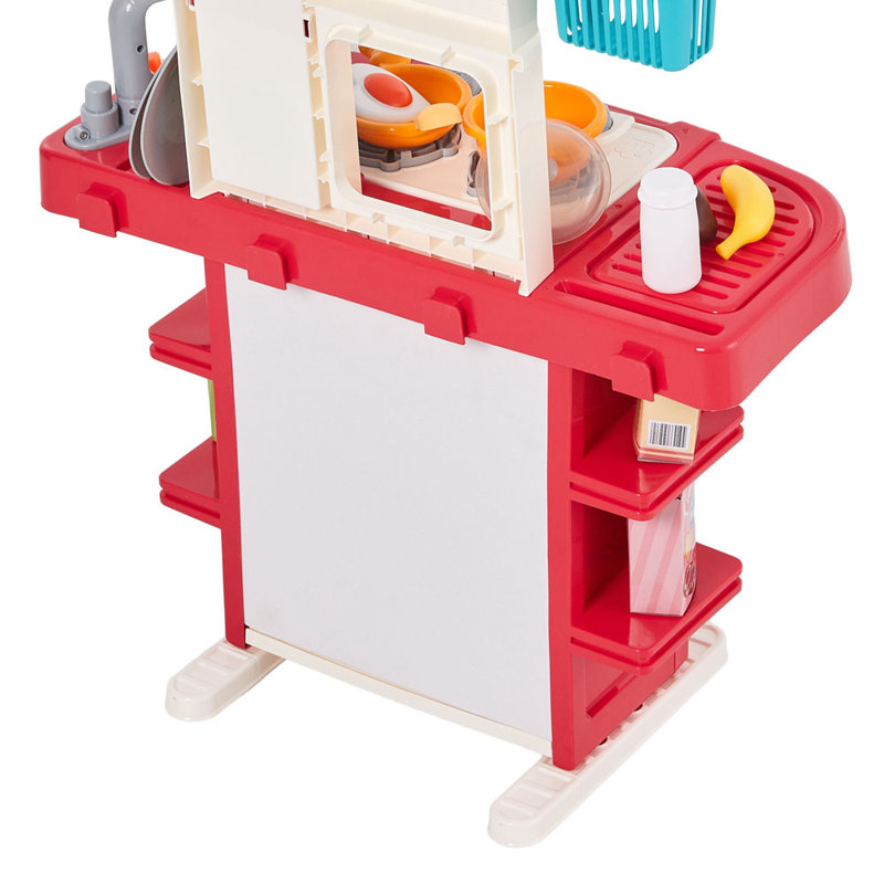 Kids Pretend Kitchen Set with Sink, Oven & Accessories