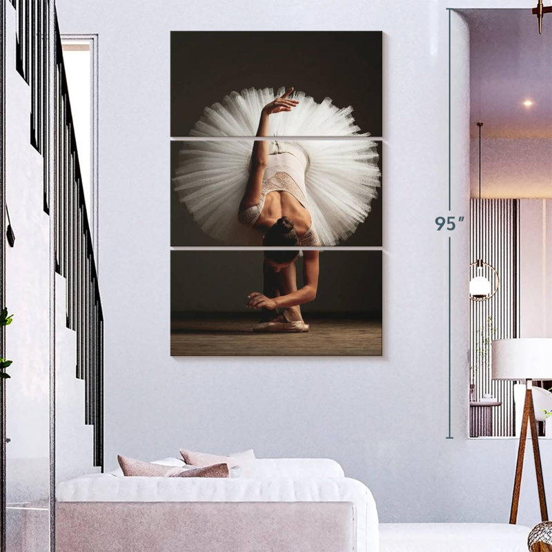 Enn Posed Ballet Dancer, 74" H x 48" W