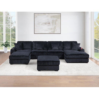 Ensemble de canapé modulaire contemporain en U 6 pièces