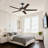 Ashlyn 52" Indoor Modern Ceiling Fan with Single-Tone Wood Grain Blades, LED Light and Remote