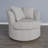 Thamm Upholstered Swivel Chair with Throw Pillows