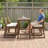 5-Piece Weatherproof Patio Furniture Set - Solid Wood Design For Outdoor Dining-424645022