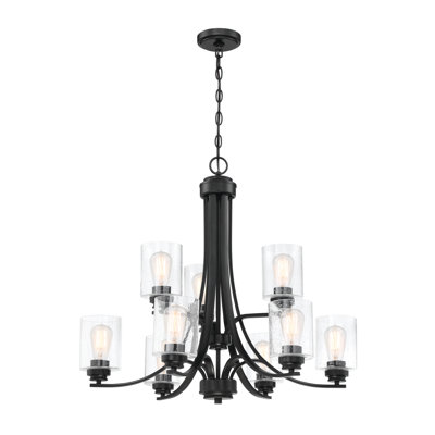 Omur 9 - Light Dimmable Tiered Chandelier