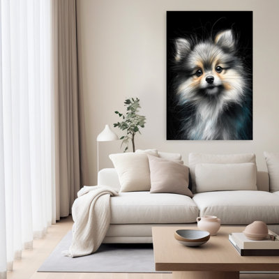 Pomeranian Dog Contemporary Dog Animal Wall Art