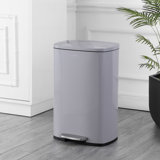 Steel Step On Kitchen Trash Can - 13.2 Gallons