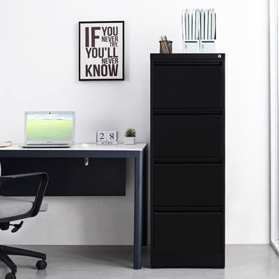 4 Drawer Vertical File Cabinet With Lock