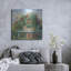 «Geranium Bench Crop» par Carol Rowan, art mural en métal Lark Manor ™-742710407