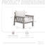 Chaise longue en aluminium