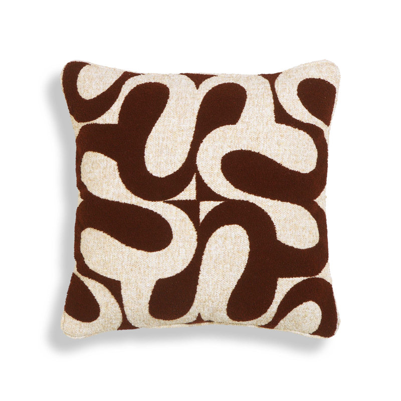 Coussin décoratif Bonney Boucle, Brun