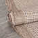 Medusa Clesha Solid Striped Border Indoor Outdoor Taupe Flatweave Rug