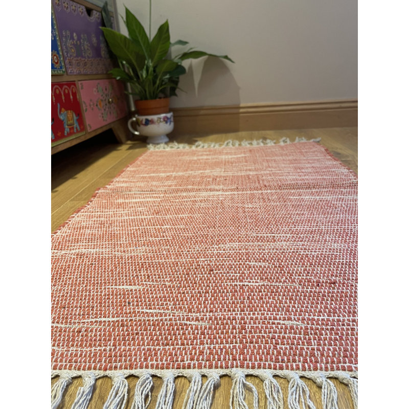 Efrem Cotton Hand Woven Area Rug, Rectangle 120 x 180cm
