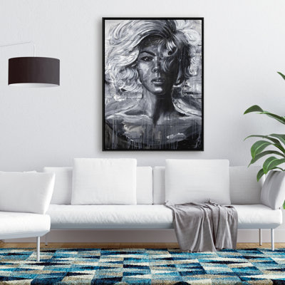 Gentle Woman Print On Canvas