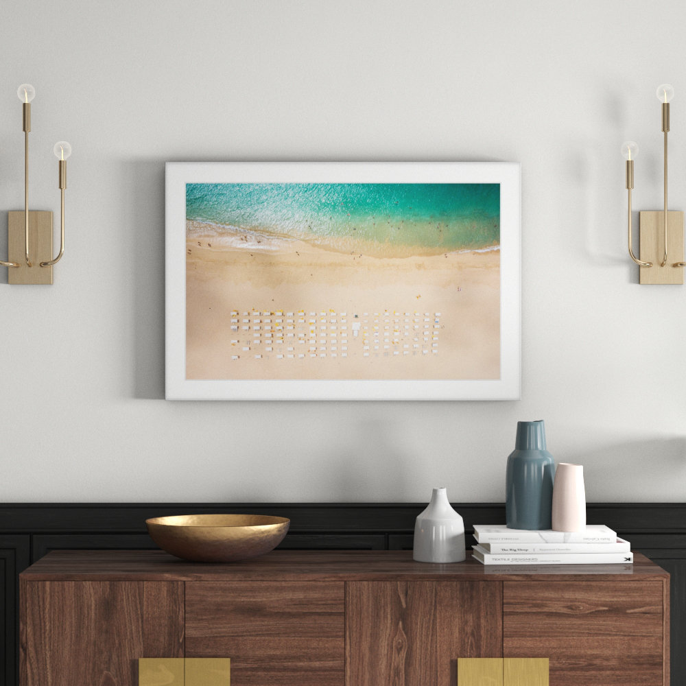 "Beach Goers" Framed Photographic Print