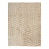 Cream Transitional Silk & Wool Rug - 11' x 15'