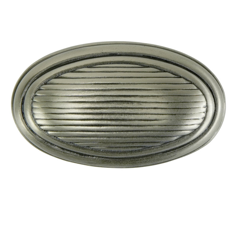 CAMBRIDGE KNOB IN PLATE,  Antique Nickel