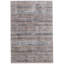 Tapis gris en polyester fabriqué à la main-87367300