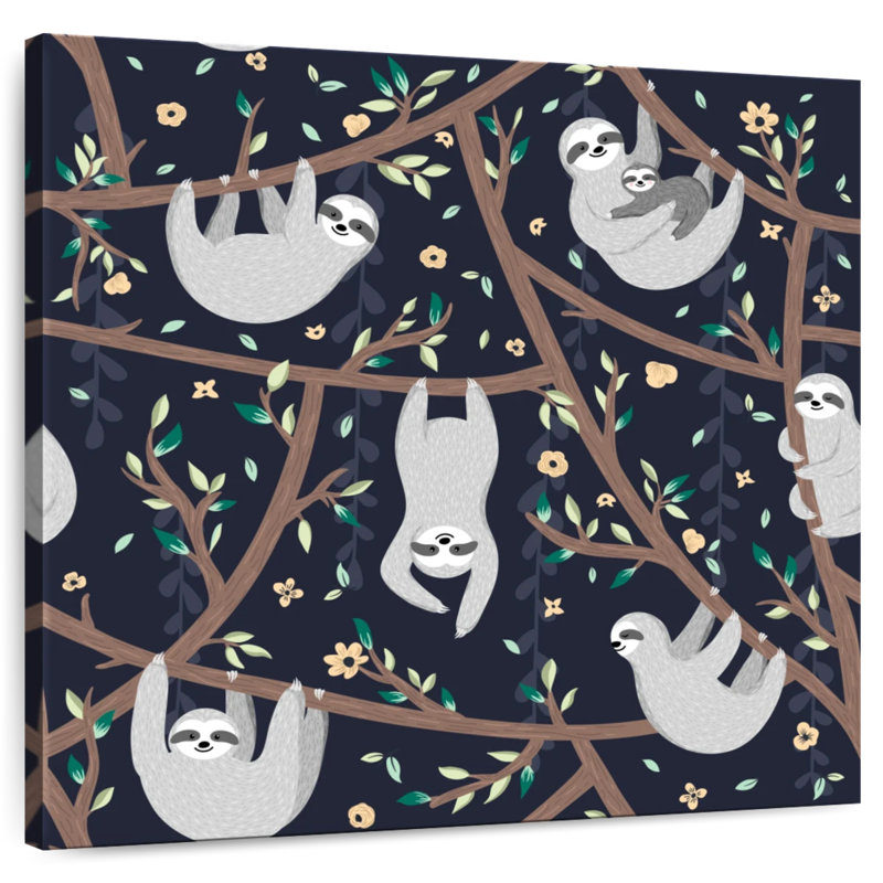 Brampt Hanging Sloths, 20" H x 20" W