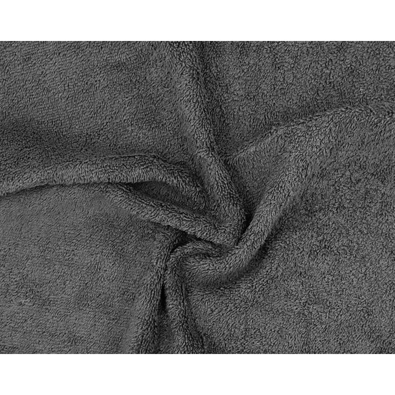 Summit 4 Piece Bath Towel Set, 100% Cotton, Flint Gray