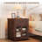 Farmhouse End Table With Drawer And Storage Cabinet For Living Room-597904450