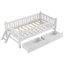 Lit plateforme en bois avec garde-corps et 2 tiroirs-777048736