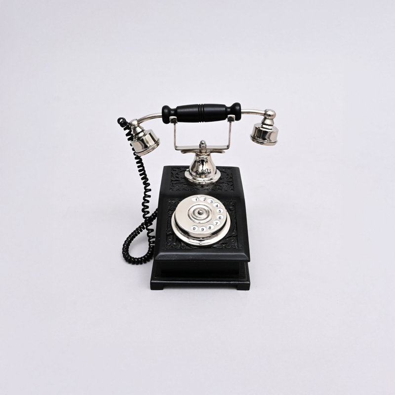 Sculpture de téléphone antique d'inspiration rétro - | Décoration de table
