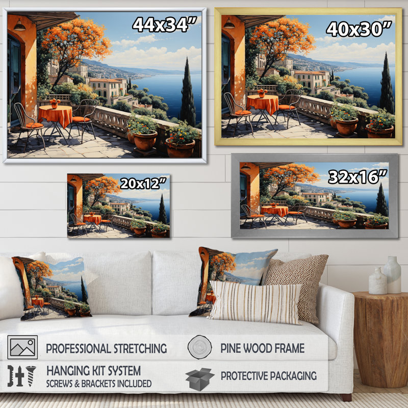 Marlye French French Bliss In Provence III - France, art mural encadré, H 34 po x l 44 po x P 1,5 po, Encadrement argenté