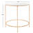 Geraldina Glass Top End Table