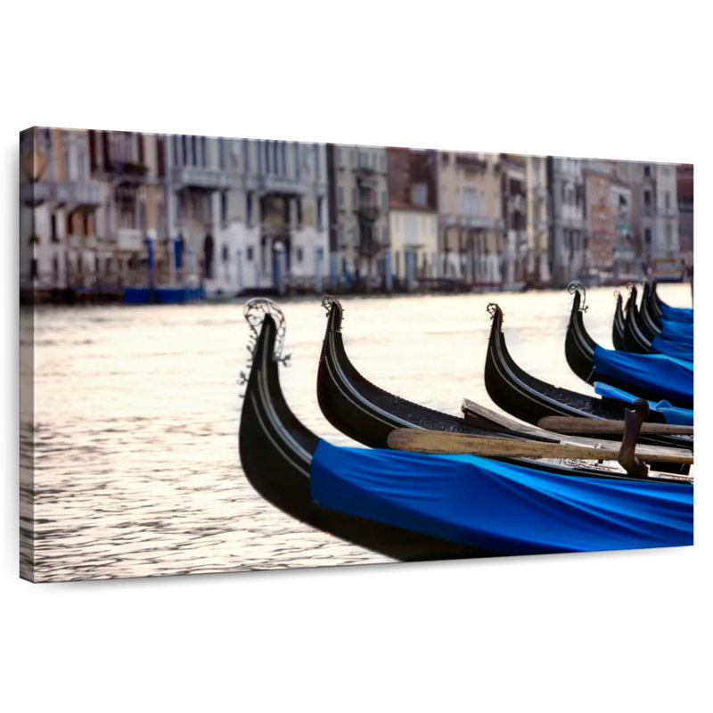 Gondoles Mehar à Venise, Italie, H 32 po x l 48 po