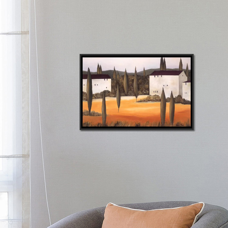 « twilight ii », reproduction sur toile, H 18 po x l 26 po x P 1,5 po, Toile avec cadre noir, Pas de tapis