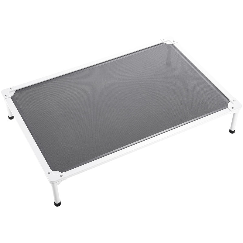Lit surélevé pour chien pour grand lit portable Doggos Xl avec filet, structure renforcée en aluminium, espace de 49 x 33 po, outils robustes, surface de couchage, surface de couchage, 10 minutes