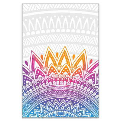 Mandala Spiritual Pattern - Wrapped Canvas Print