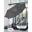 Parasol en porte-à-faux tout aluminium de 132 po Beeta-772996585
