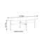 Modern Design Oval Tempered Glass Coffee Table
