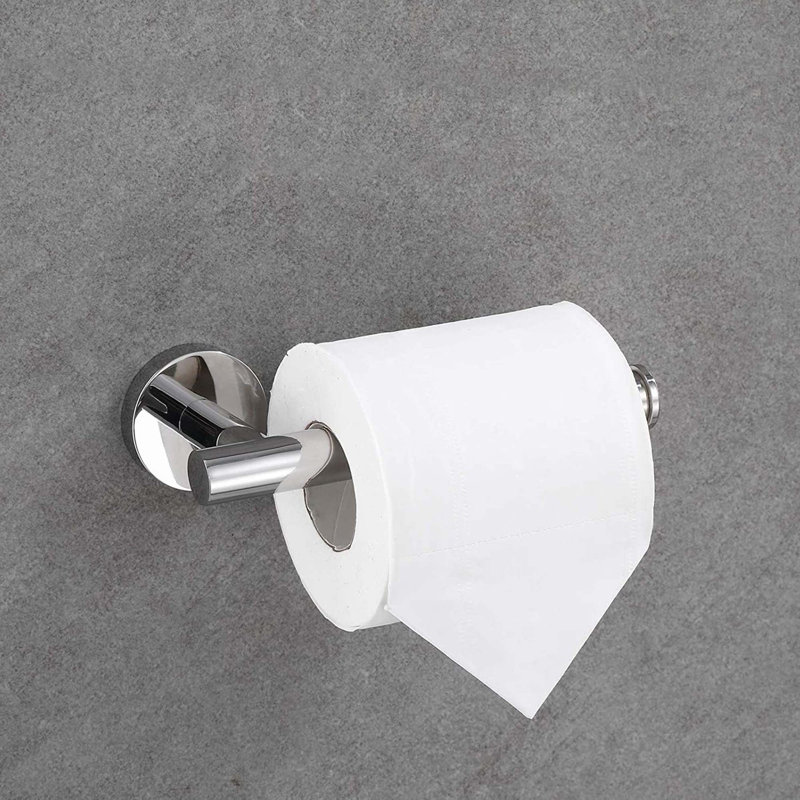 Ensemble de 5 supports à serviettes pour salle de bain, Chrome