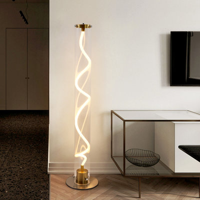 Italian-Style Minimalist Acrylic & Iron Floor Lamp