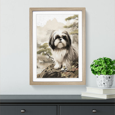 Shih Tzu Digital Art - Framed Print