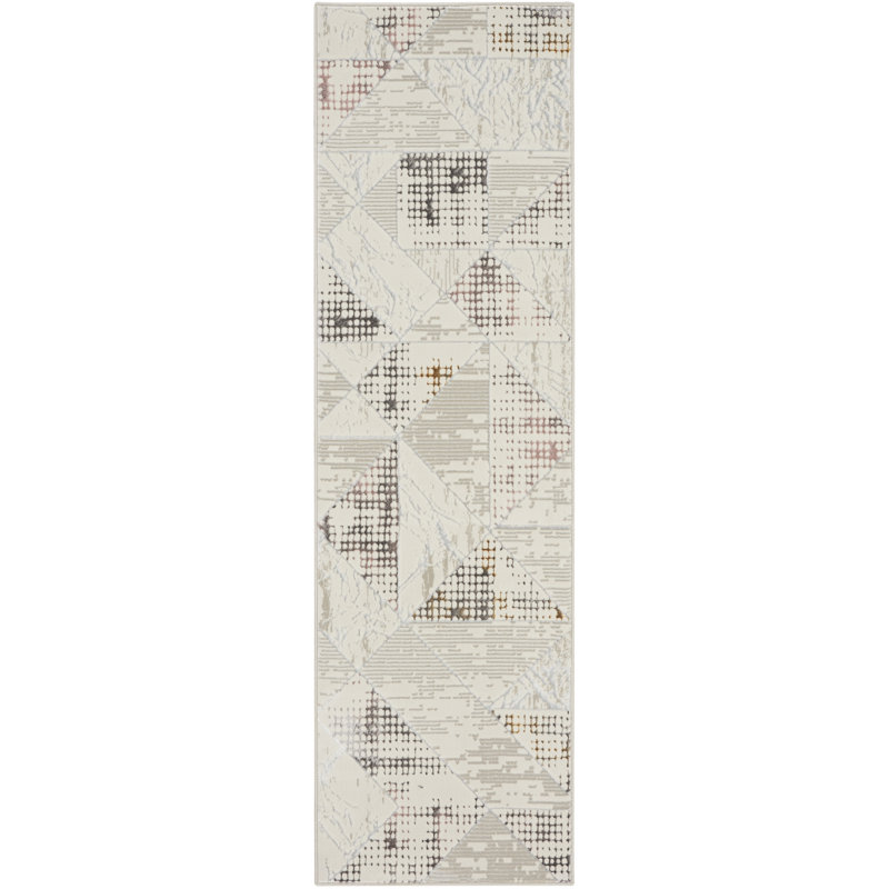 Swader Geometric Area Rug, Runner 69 x 229cm