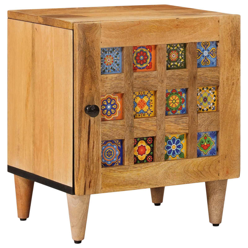 40cm W Solid Wood Bedside Table