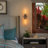 2-Light Ribbed Glass Wall Sconce